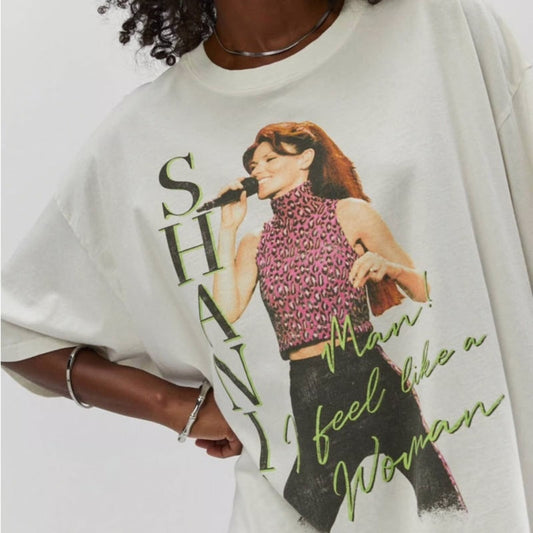 NWT DAYDREAMER Shania Twain "Man I Feel Like a Woman" SZ OS