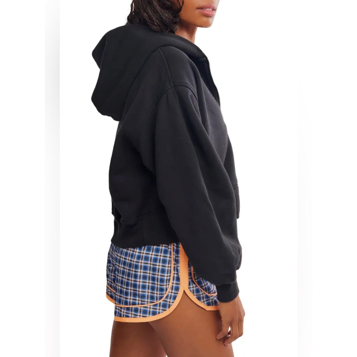🆕 Free People Movement A Cut Above Cropped Zip-Up Hoodie SZ MED