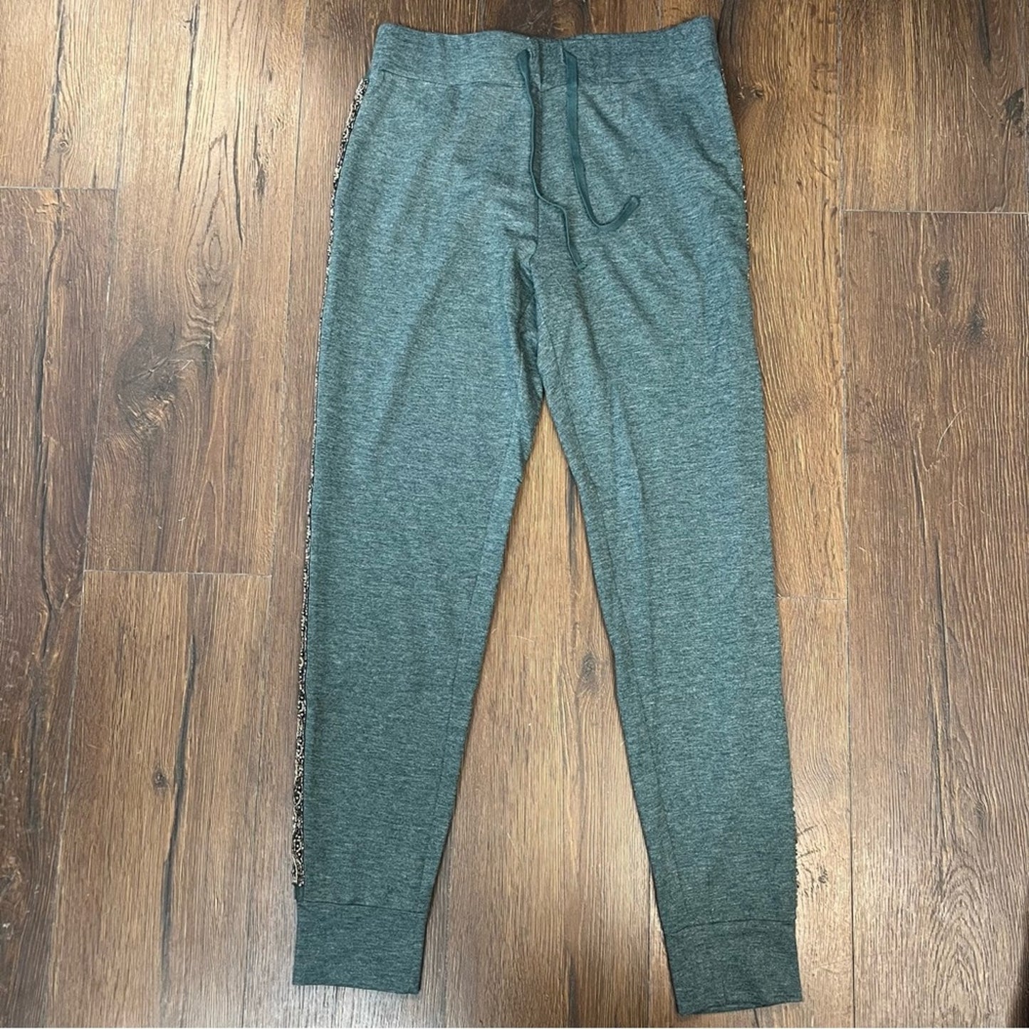 LOGO Lounge Teal Joggers With Beaded Sides SZ SM