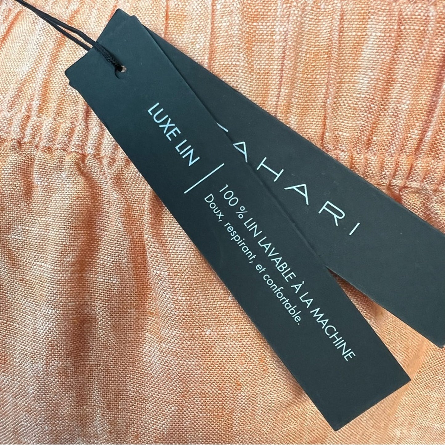 🆕 Tahari Women's Wide Leg Linen Pants in Orange NEW SZ LG
