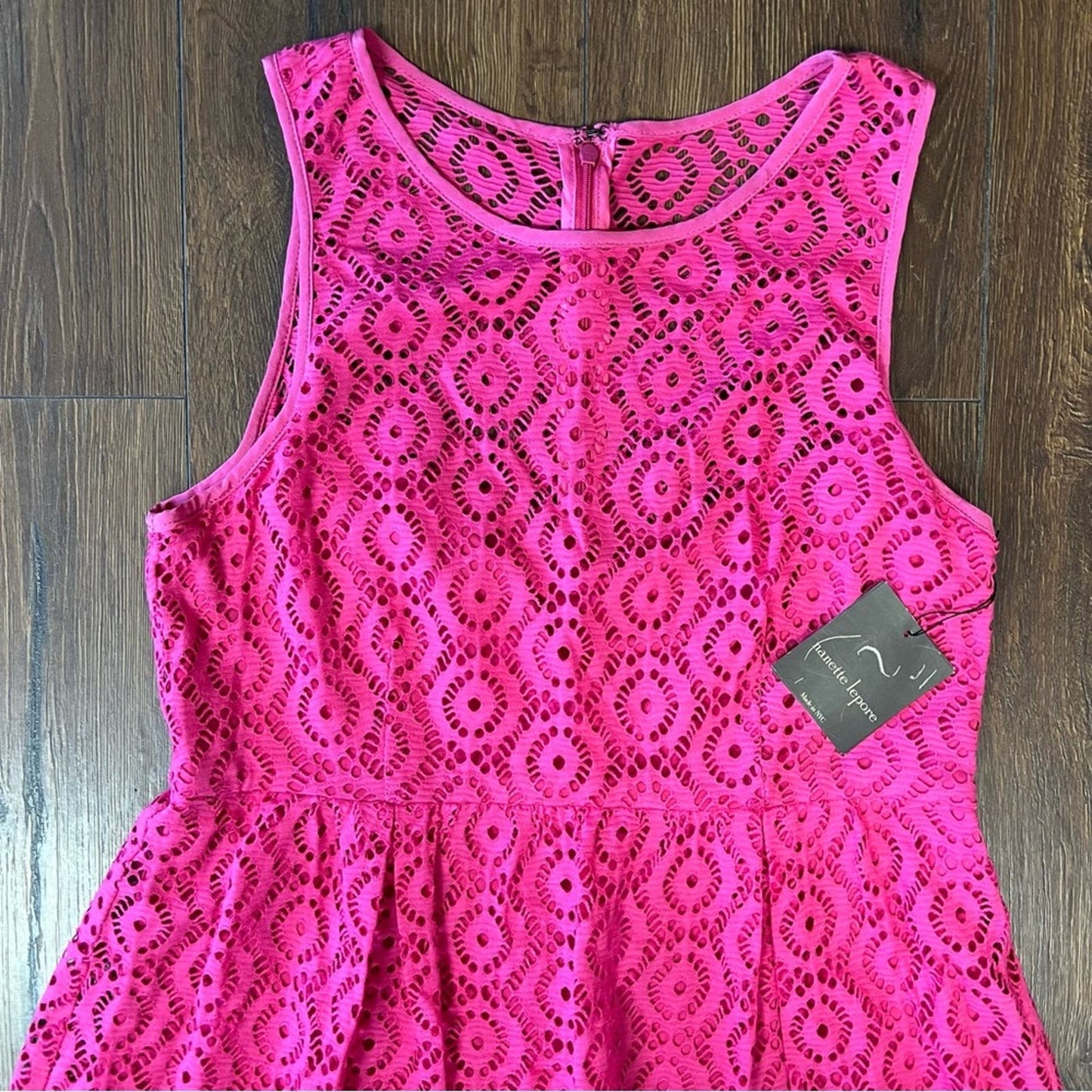 🆕 Nanette Lepire delicate crochet sleeveless dress SZ 12