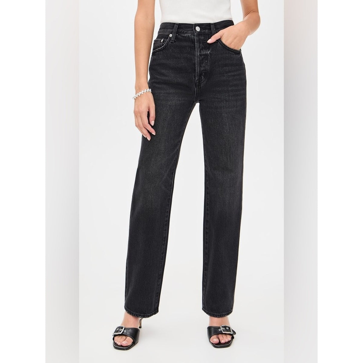 🆕 PISTOLA Cassie Super High Rise Straight Jean SZ 26