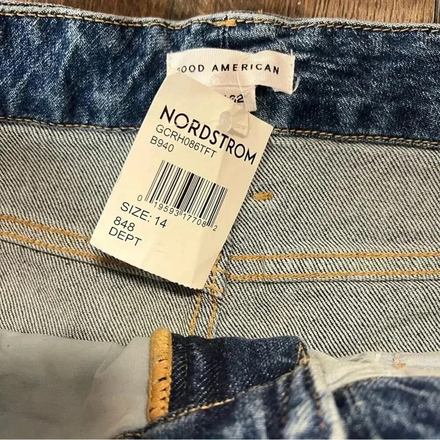 🆕 Good American Good Classic Raw Hem SZ 14/32