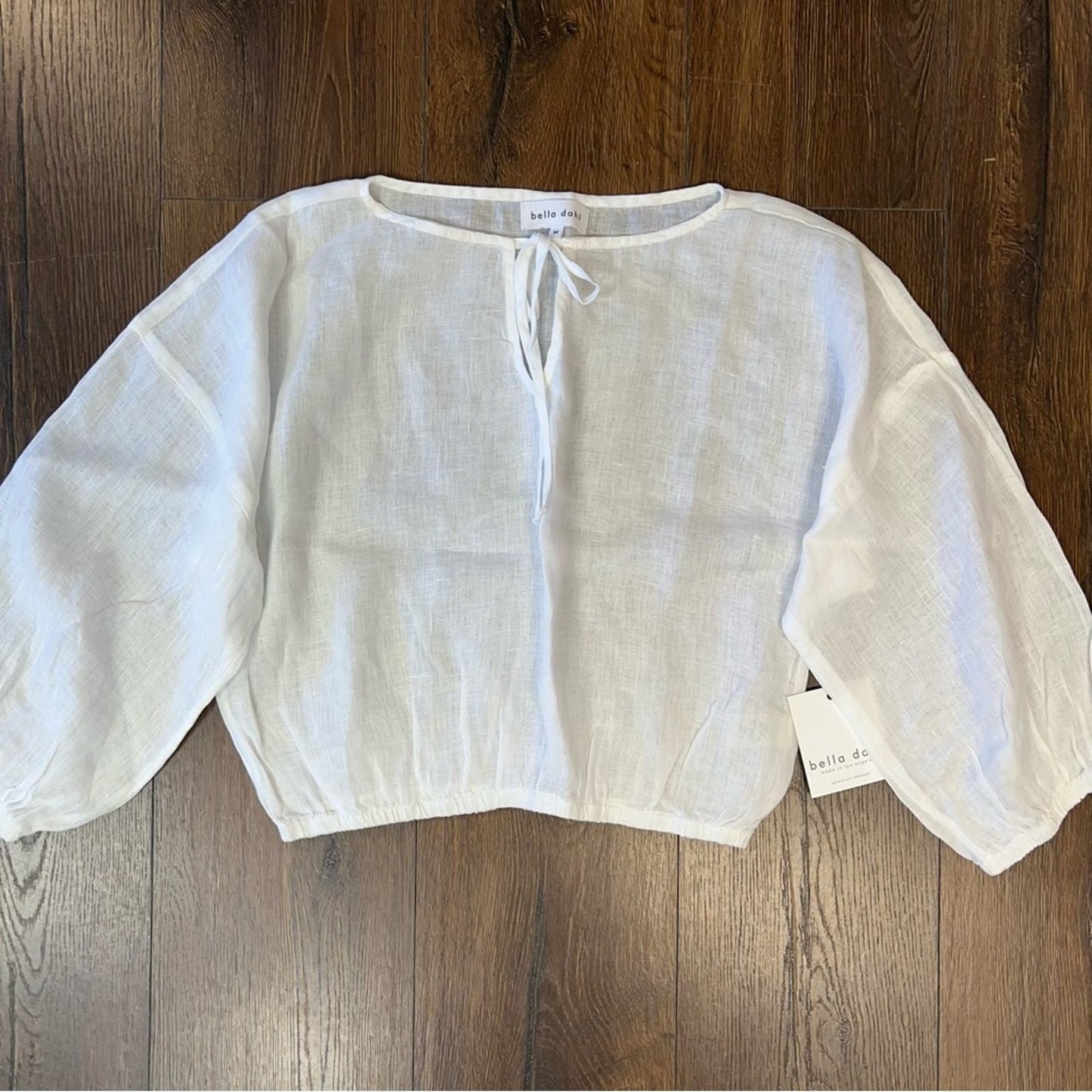🆕 BELLA DAHL Tie Up Pullover Top SZ MED