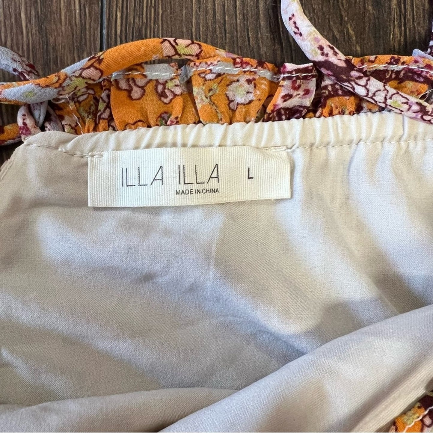 ILLA ILLA patchwork mini dress SZ LG