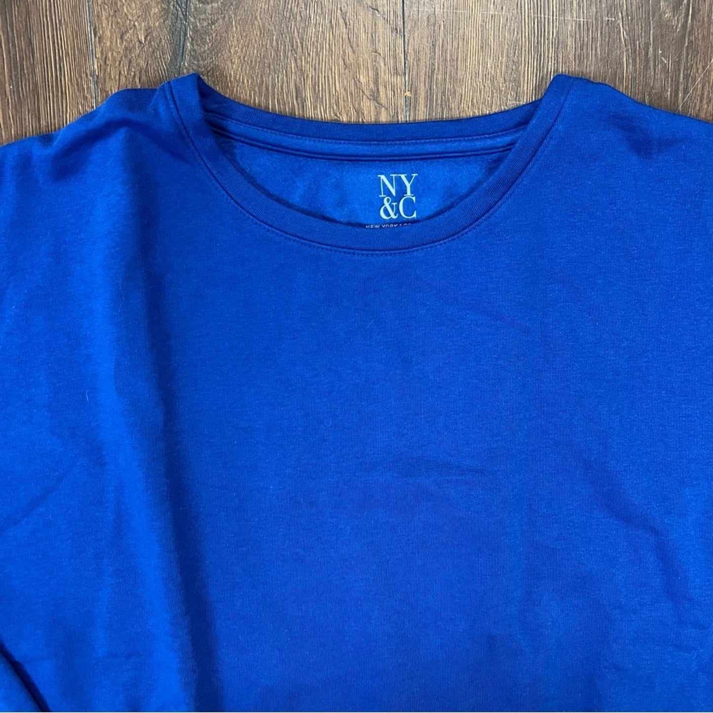 🆕 New York & Co royal blue crewneck sweatshirt SZ XXL