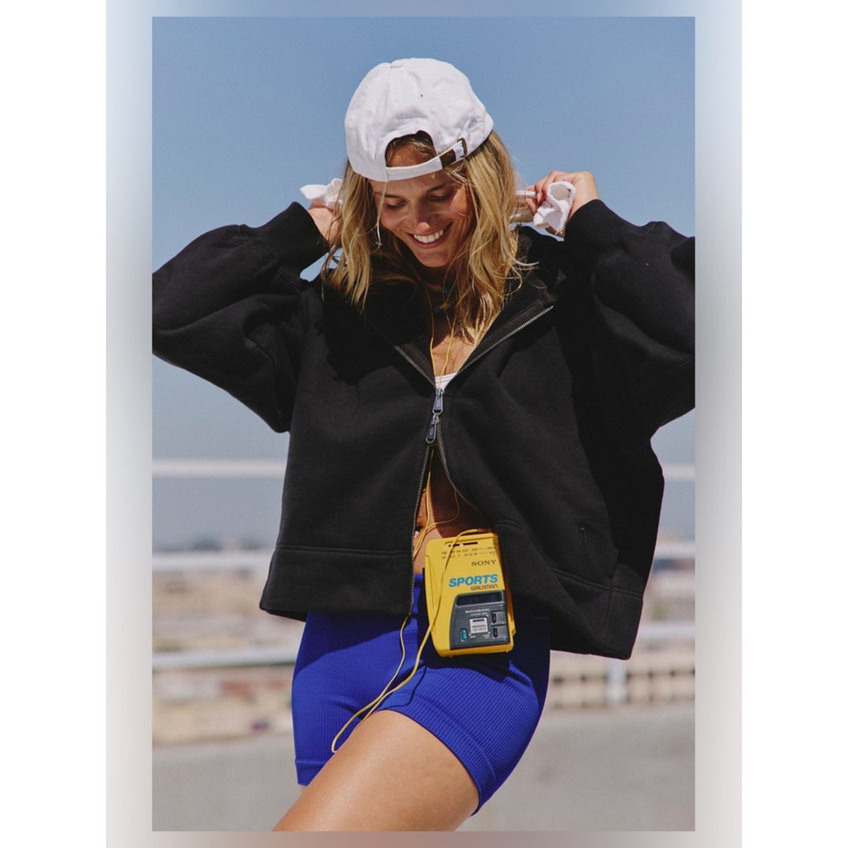 🆕 Free People Movement A Cut Above Cropped Zip-Up Hoodie SZ MED