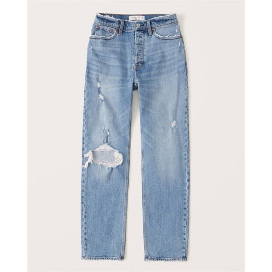 Abercrombie & Fitch High Rise Dad Jean Size 12S‎