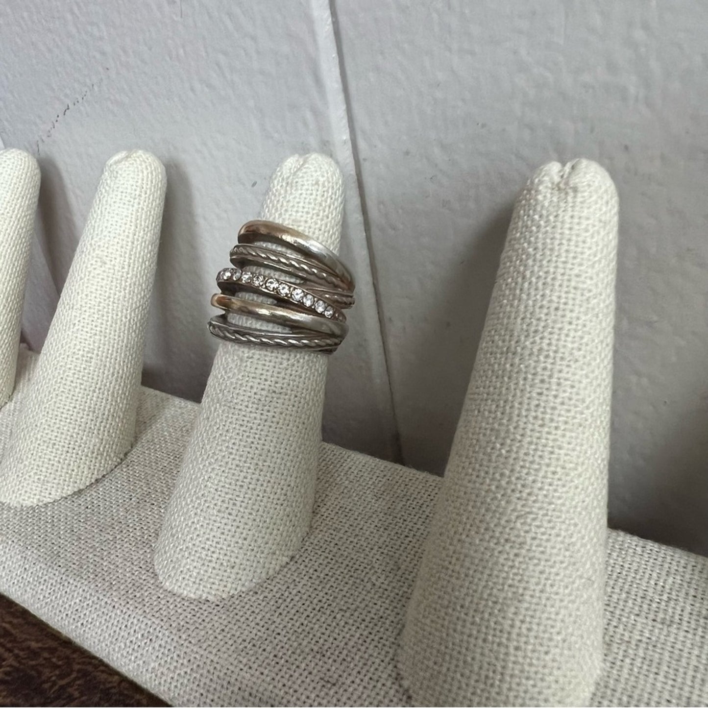 Brighton two tone ring SZ 5.5