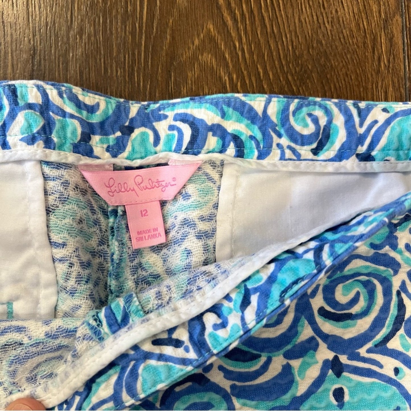 Lilly Pulitzer Adie Chasing Tail Fish Shorts SZ 12