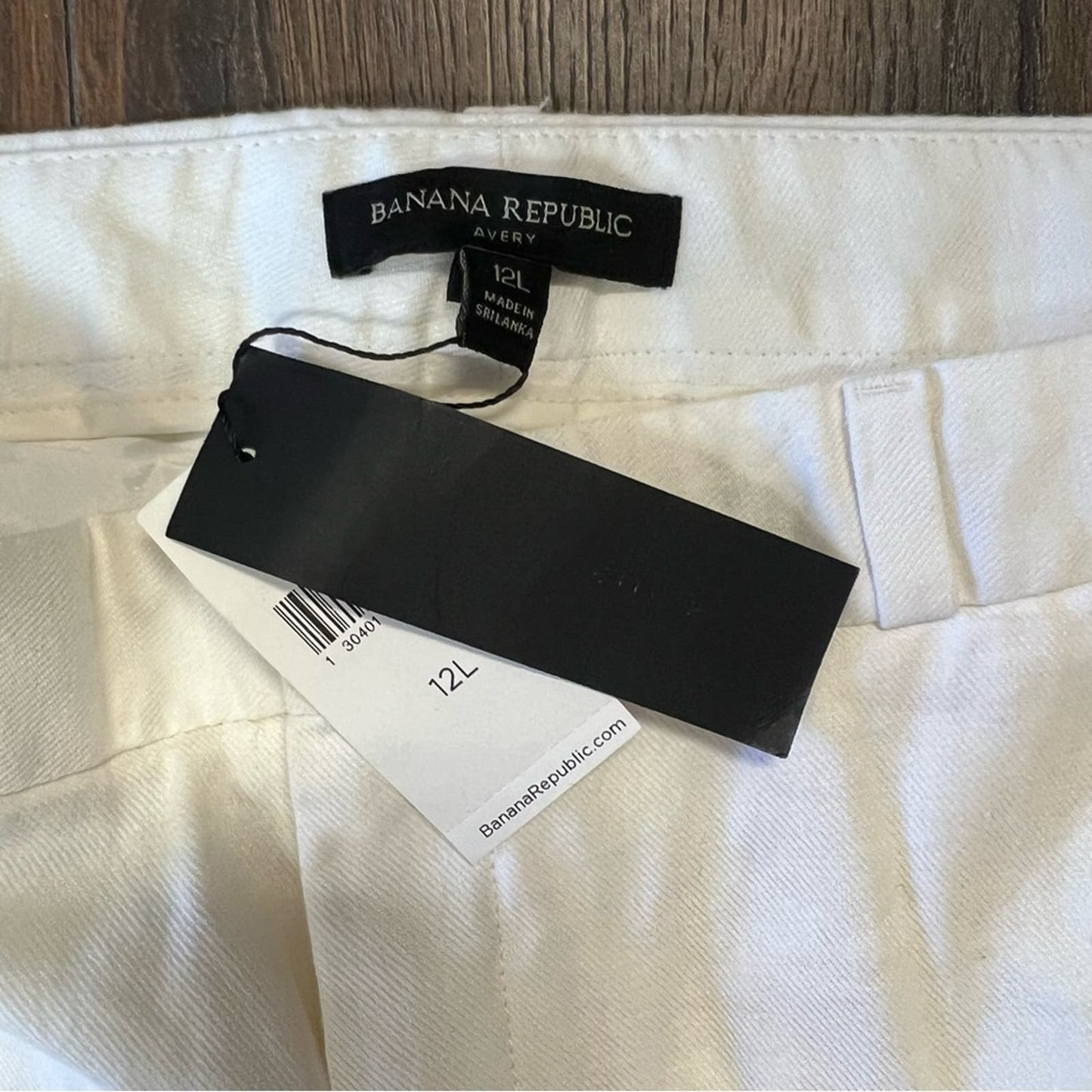 🆕 banana republic, white Avery cropped trouser SZ 12Long