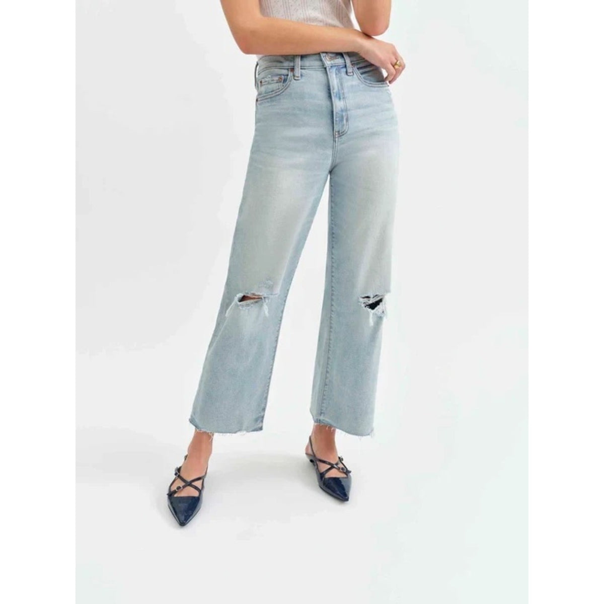 🆕 Daze Pleaser Charisma High-Rise Wide-Leg Jeans SZ 27