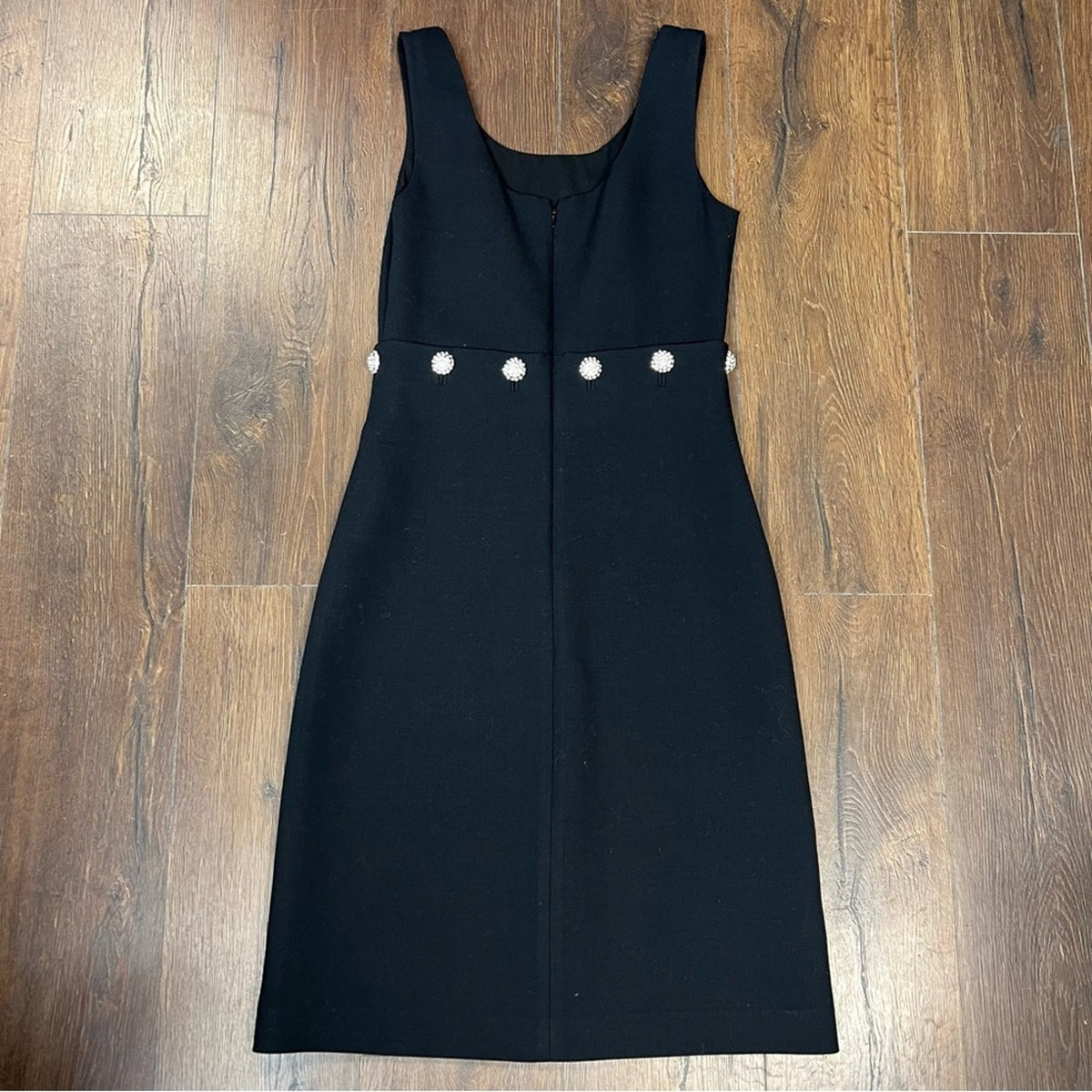 Tory Burch Fremont wool blend midi dress w/‎rhinestones SZ SM