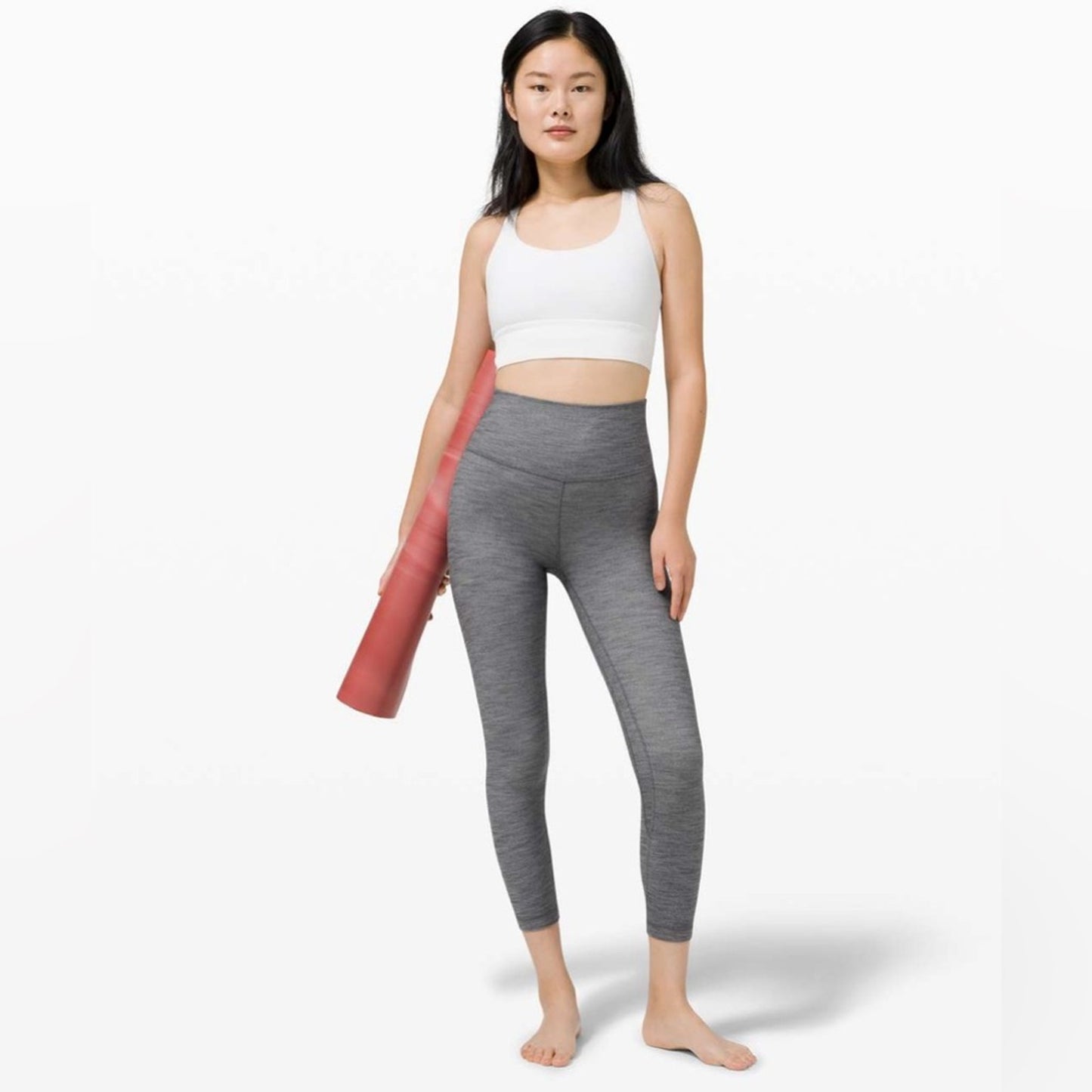 Lululemon Align Crop *21" Mini Heathered Herringbone Heathered SZ 8