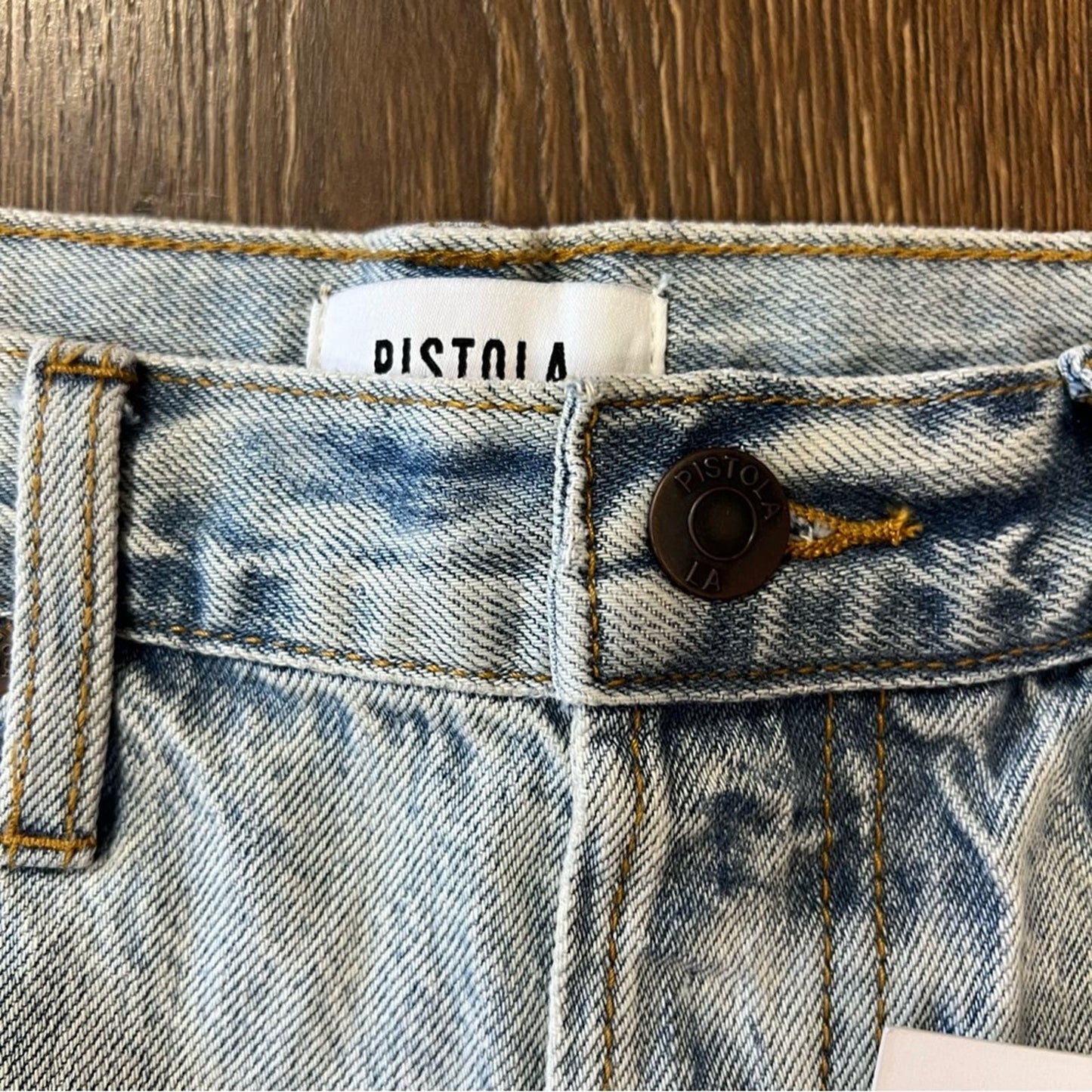 🆕 Pistola Devin High Rise Mom Cut Off Short-100% cotton SZ 27/4