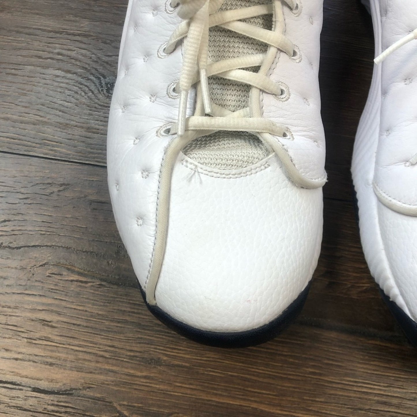 Men's Nike Air  Jordan White Leather Jumpman Team ll Size 12
