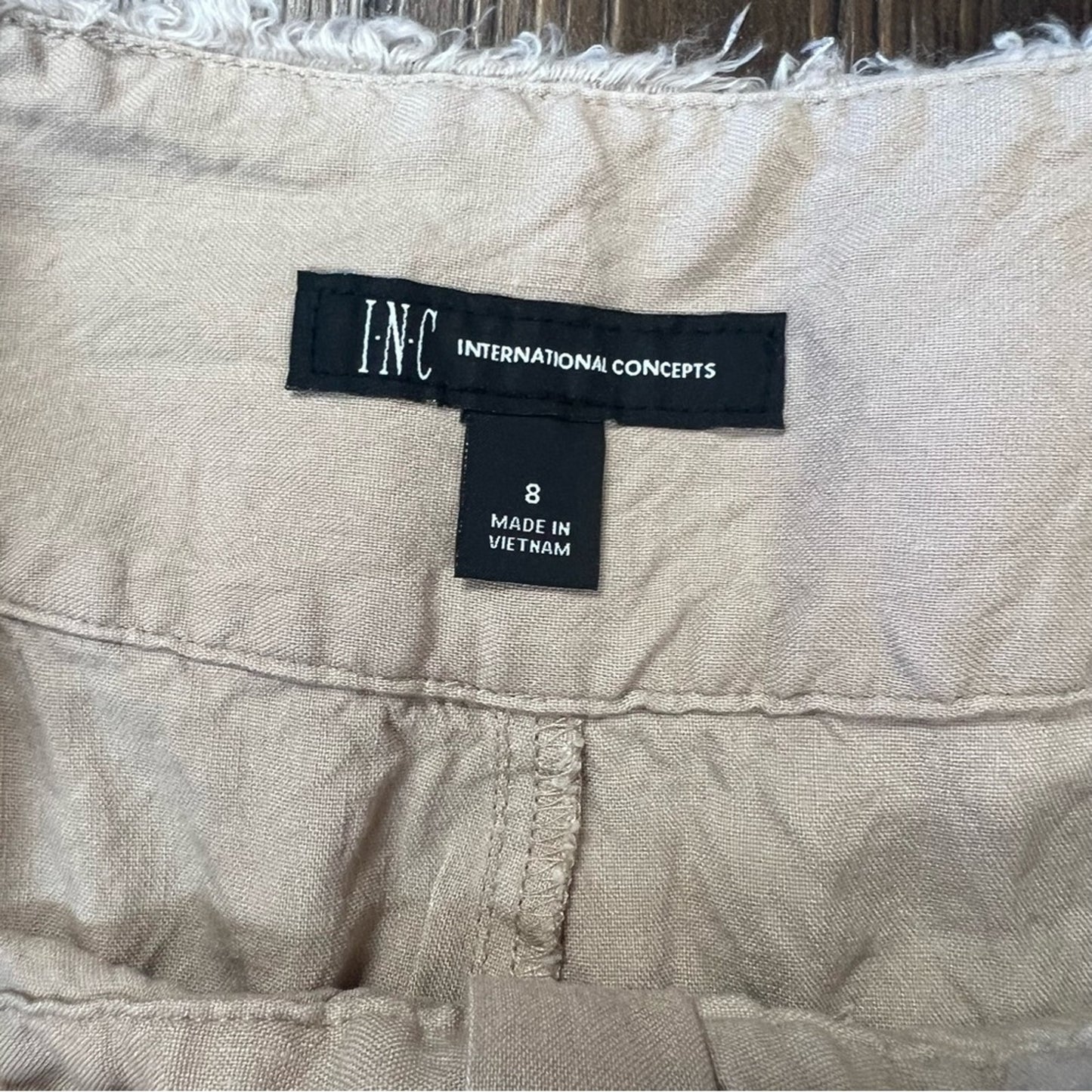 INC International concepts frayed hem crop pants SZ 8