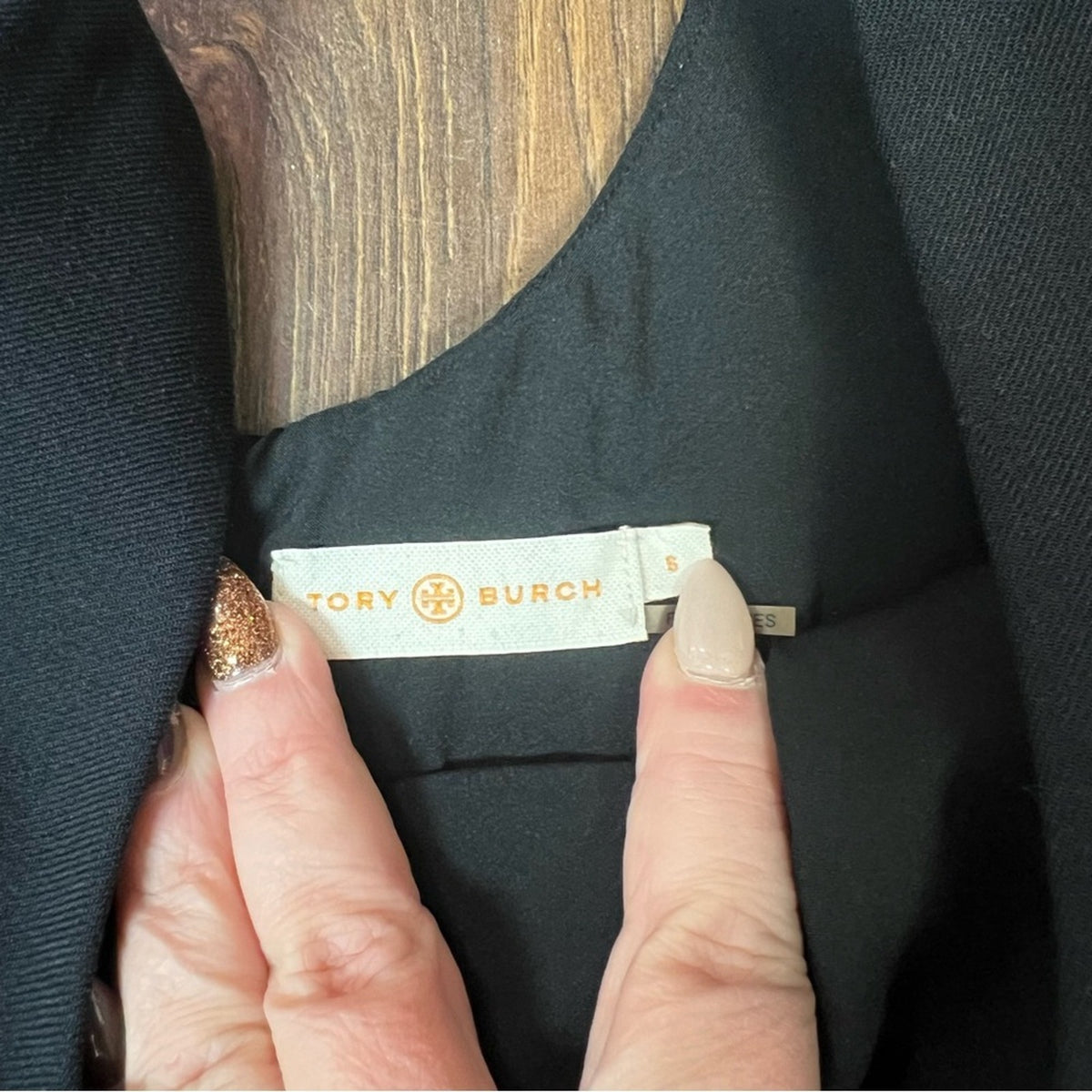 Tory Burch Fremont wool blend midi dress w/‎rhinestones SZ SM