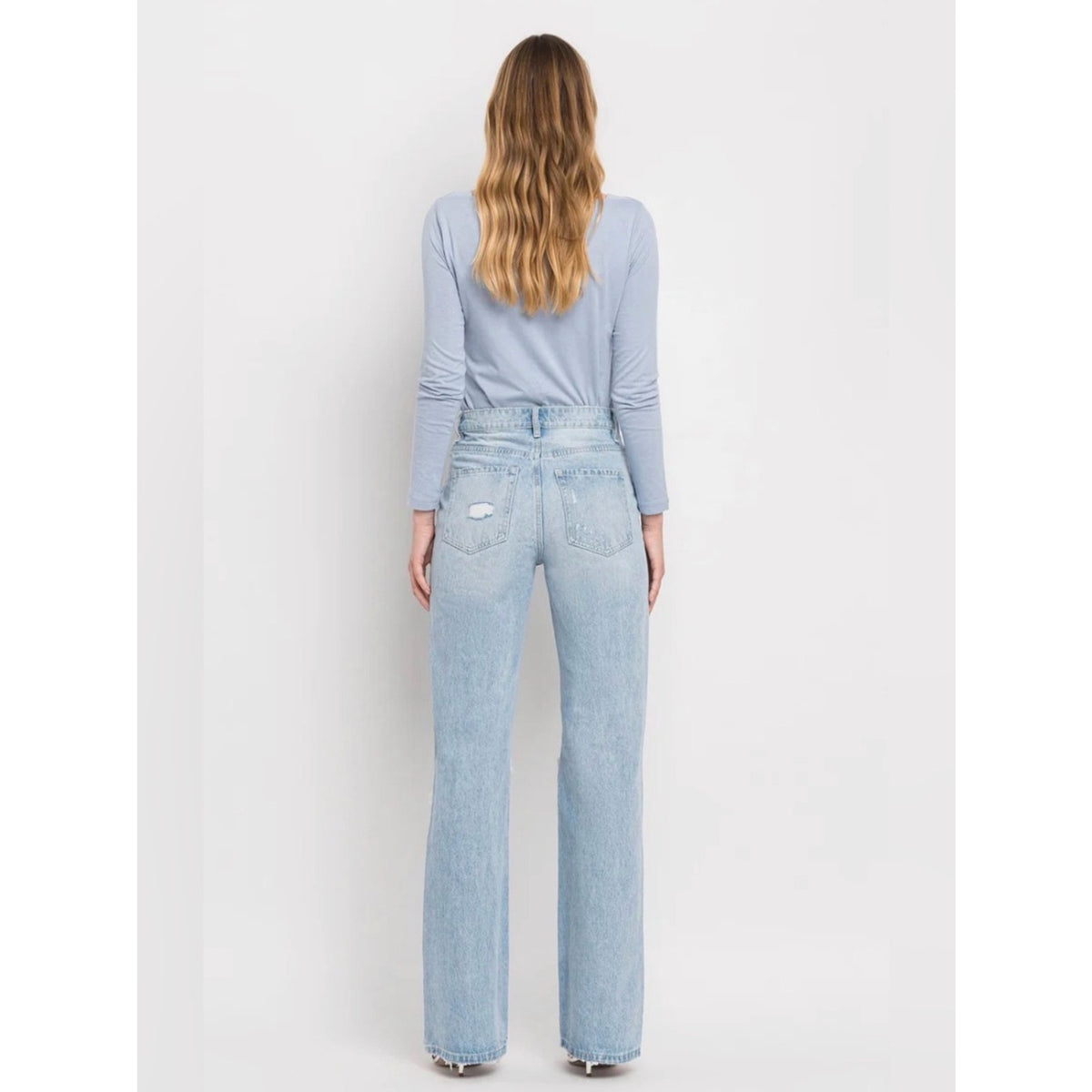 🆕 Vervet Leslie 90's Vintage Super High Rise Flare Jeans S 25