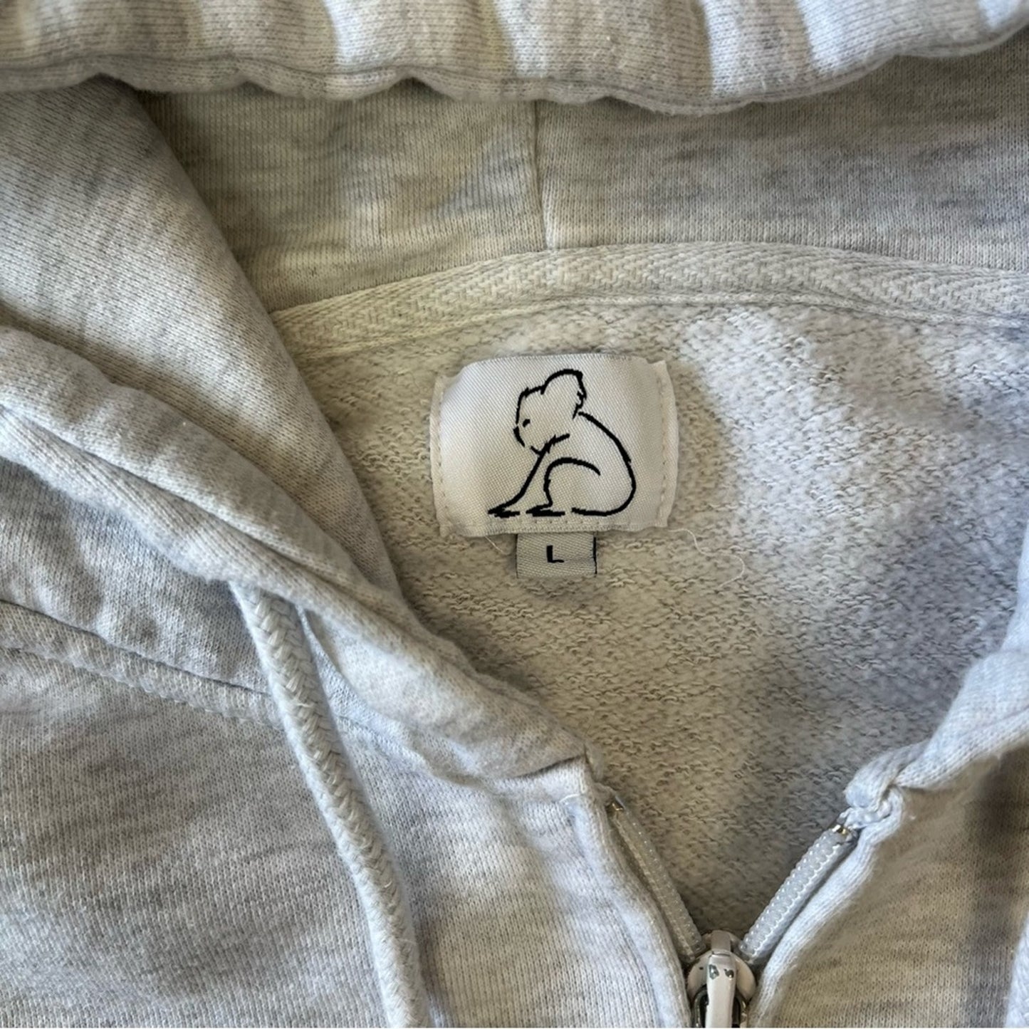 Kuwalla Women's Cropped Zip Up Hoodie SZ LG