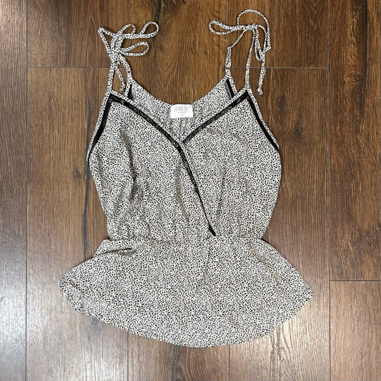 Sienna sky black and white speckled tank SZ SM