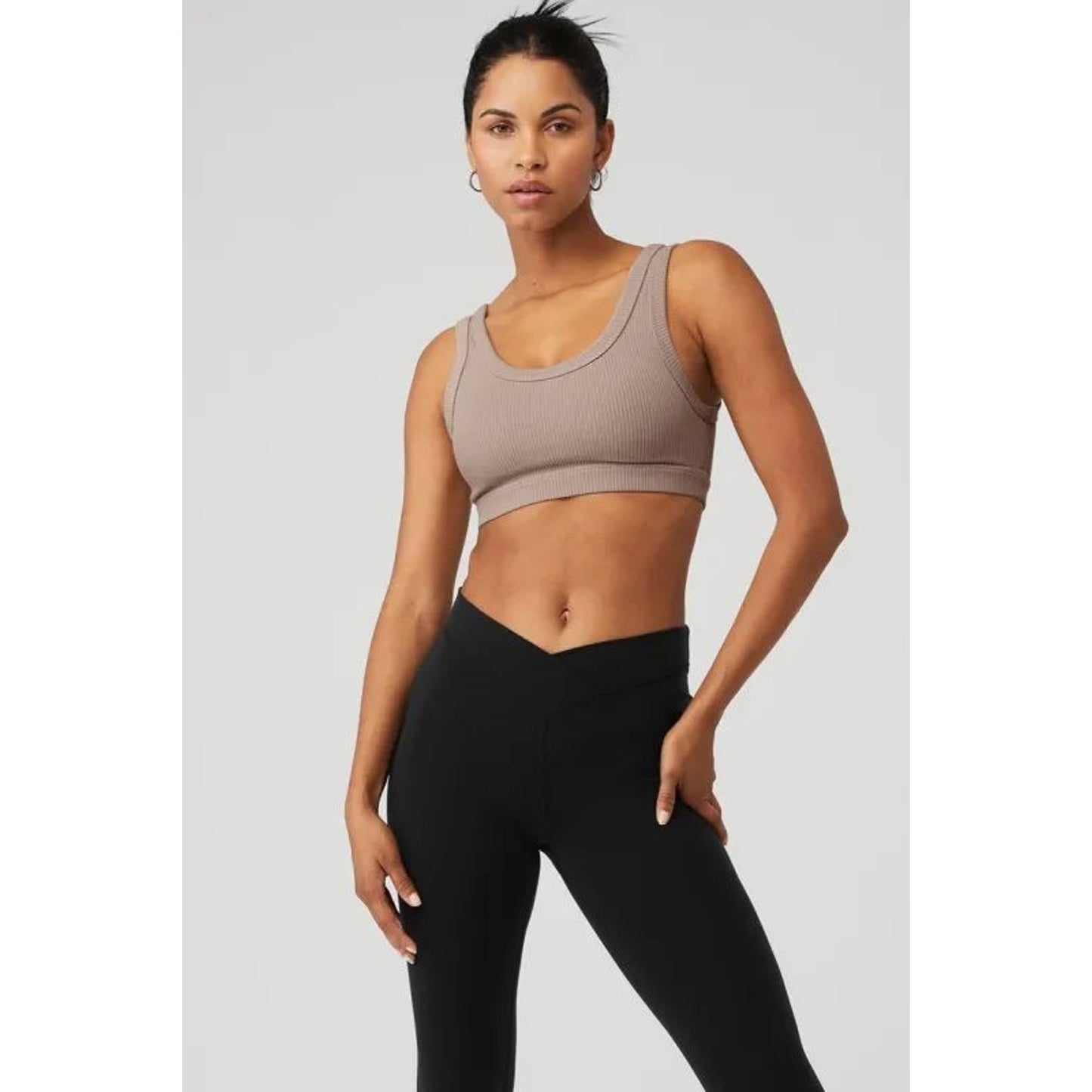 NWT ALO YOGA  Wellness Bra - Taupe SZ LG
