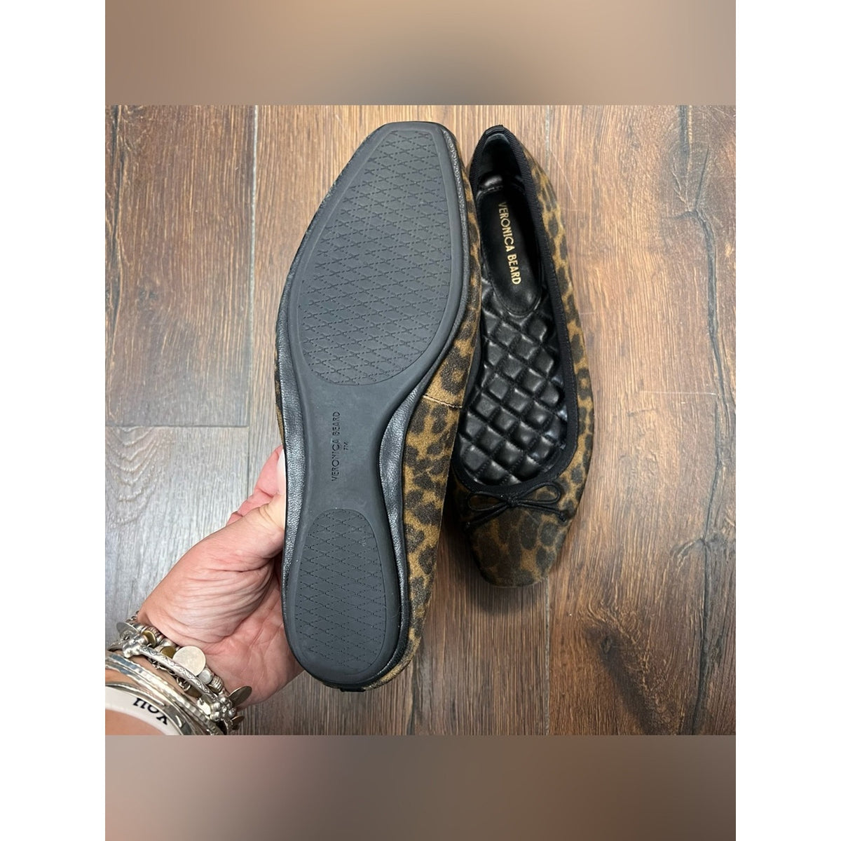 Veronica Beard Veronica Beard Beatrix
Leopard Bow Ballerina Flat SZ 7