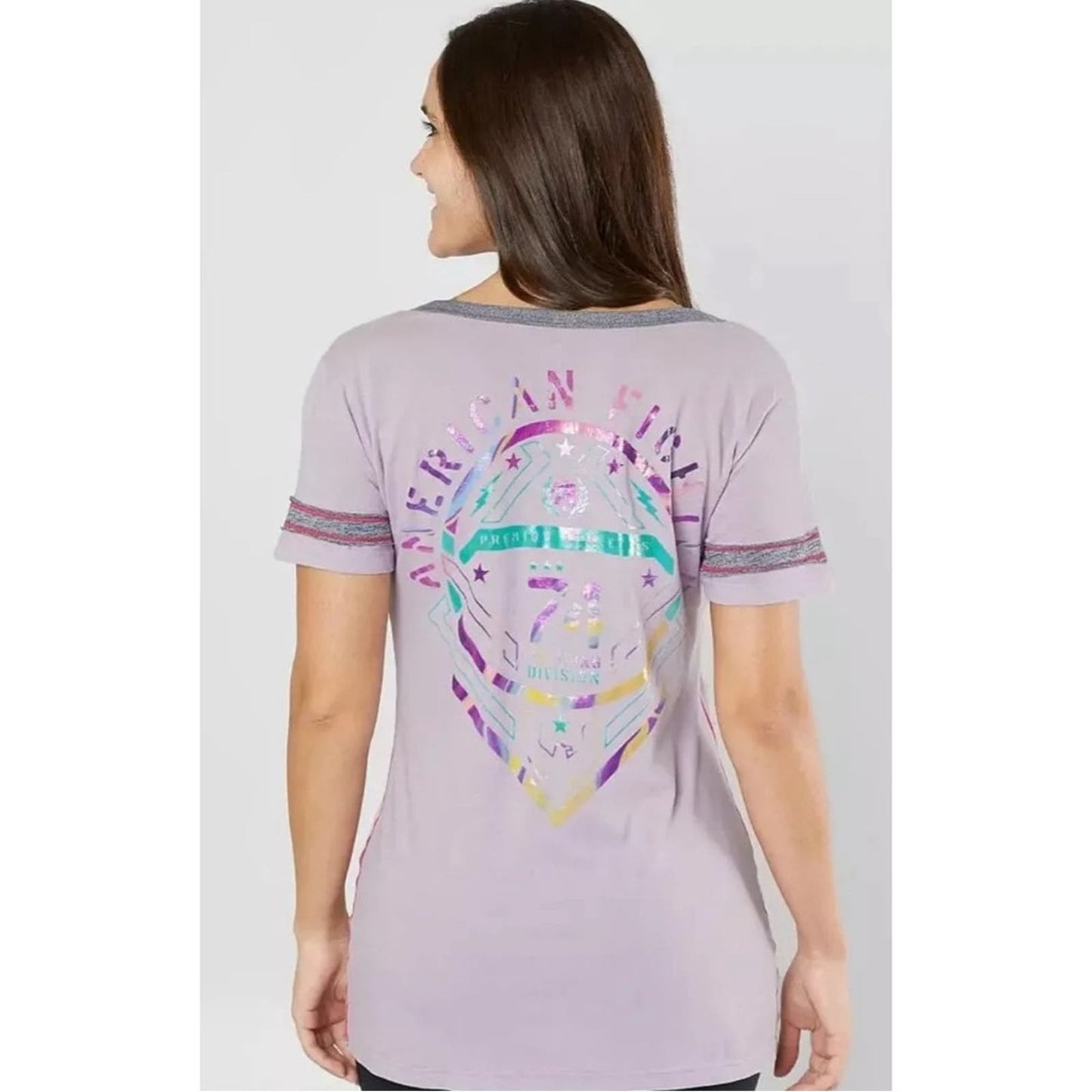 AMERICAN FIGHTER Light Purple Callaway T-Shirt SZ MED