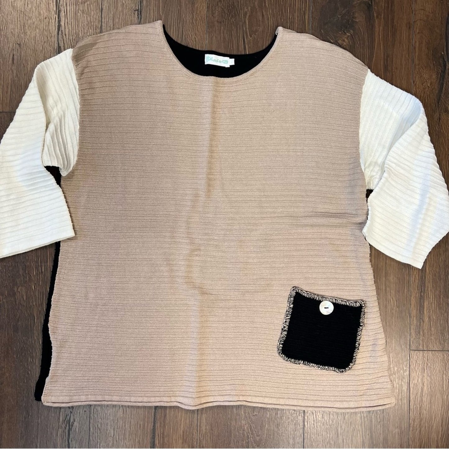 Lulu-B color block sweater SZ LG