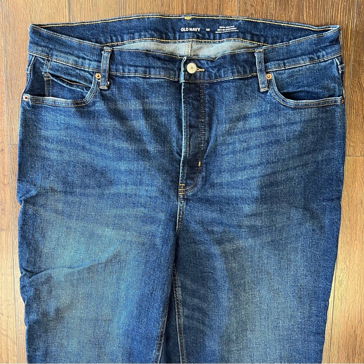Old Navy extra high-rise sky high straight jeans SZ 20
