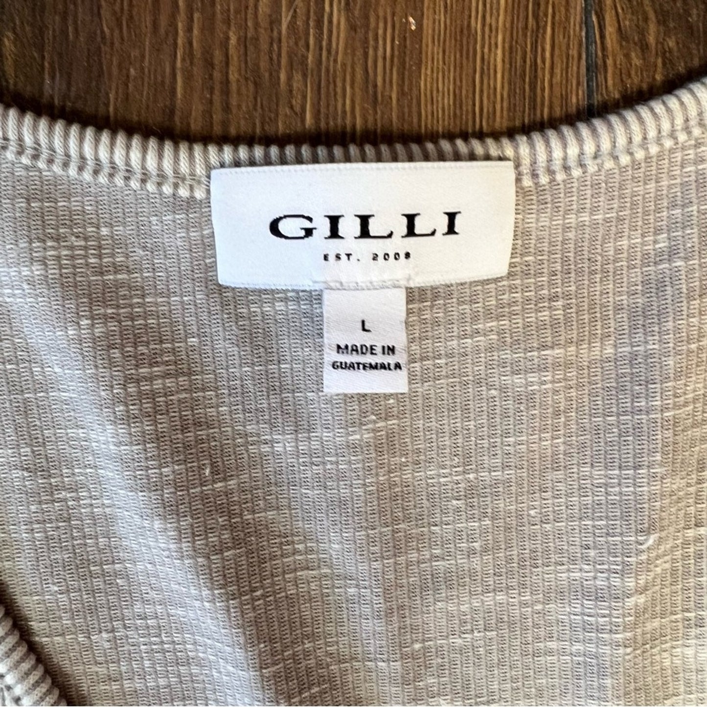 Gilli ribbed button front dress SZ LG