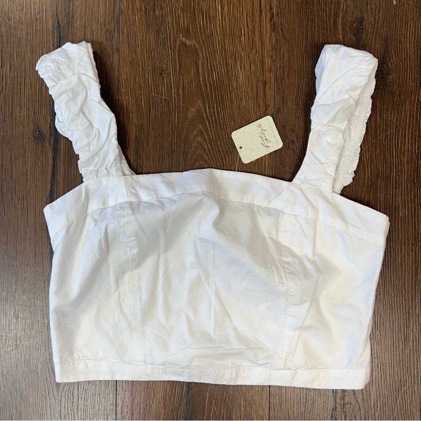 🆕 Free People Ashley Tank in Optic White SZ LG