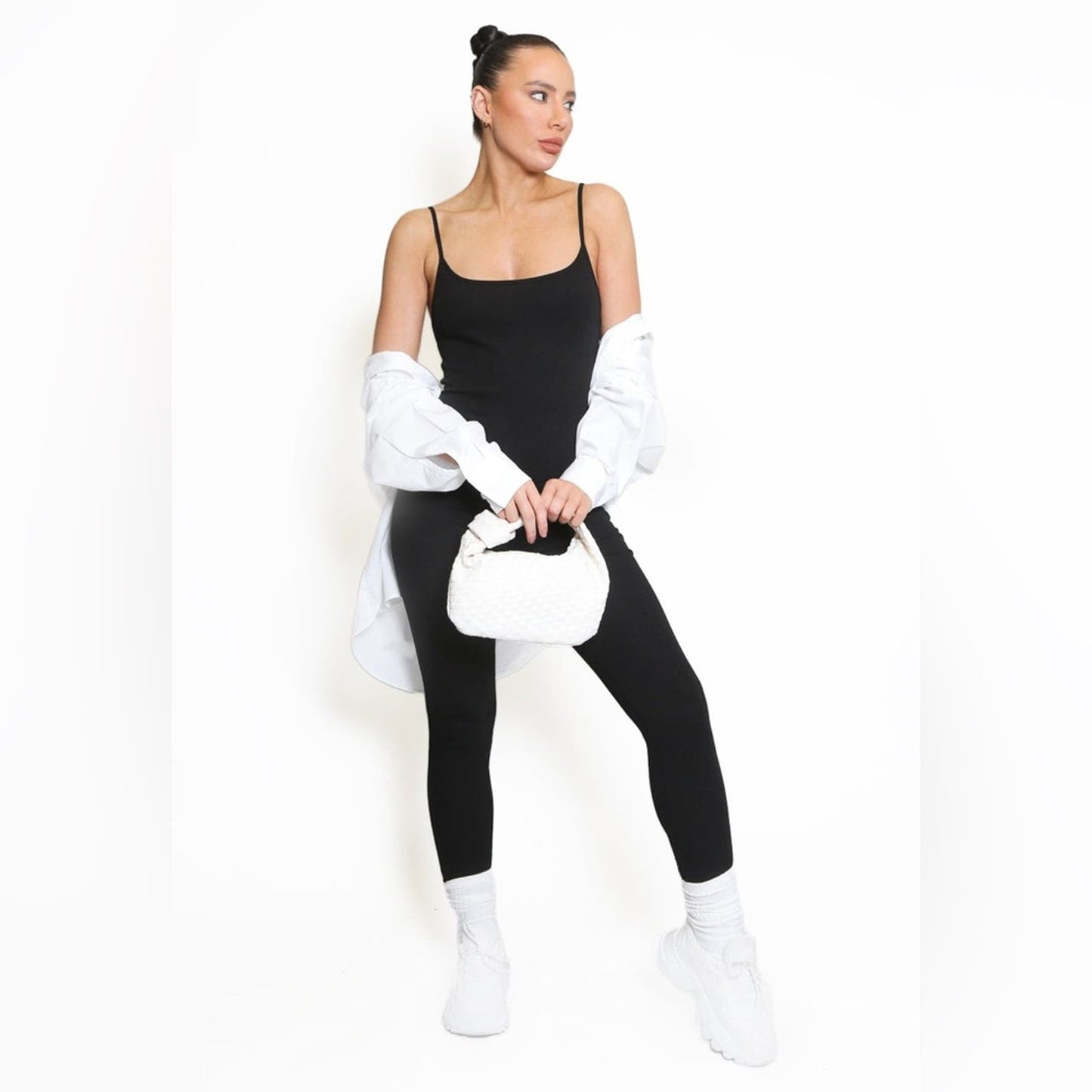 Viral Strappy Seamless Jumpsuit SZ MED