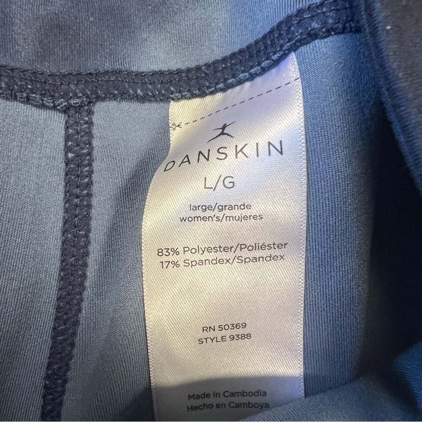 Danskin blue tie-dye leggings SZ LG