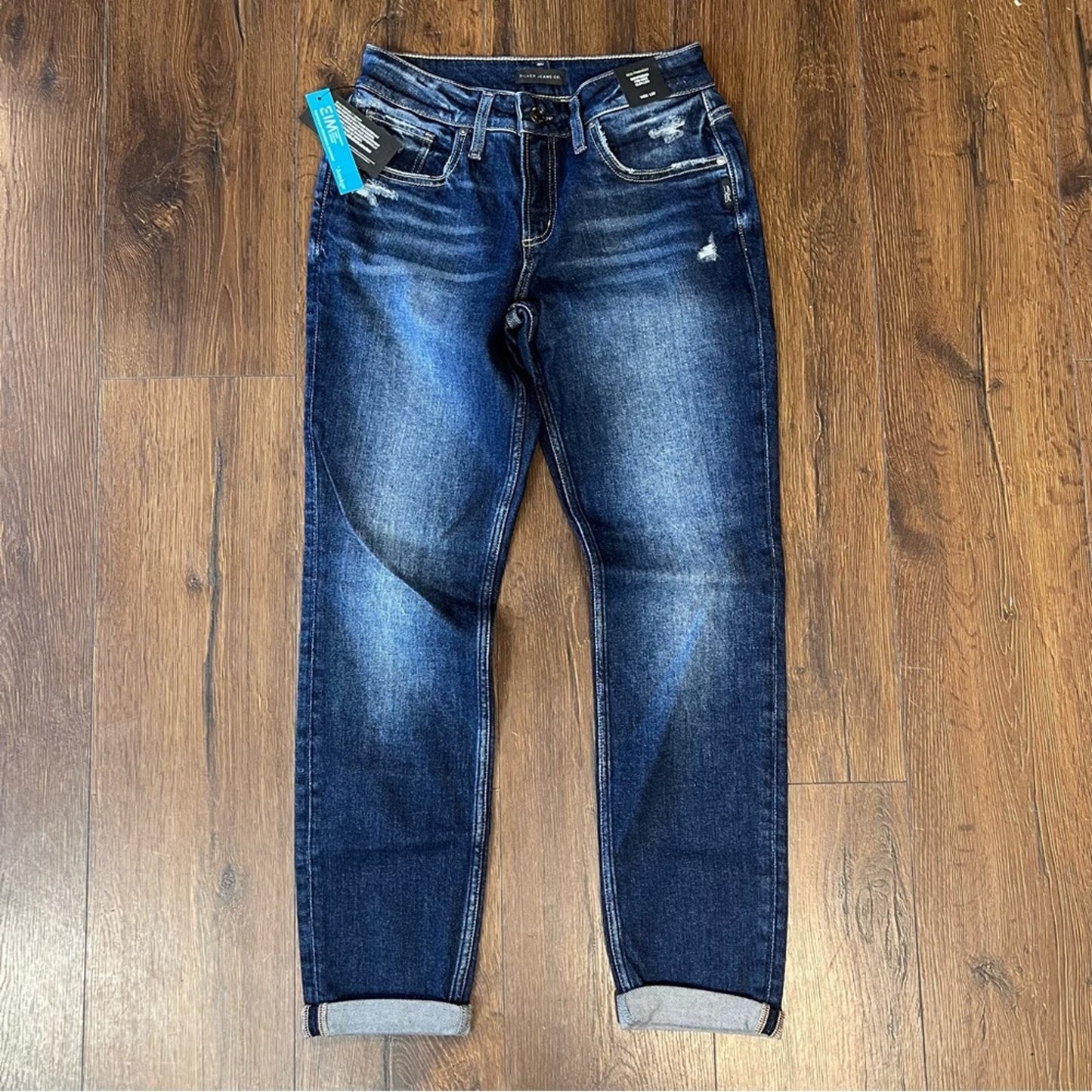 🆕 Silver Jeans mid-rise slim leg boyfriend jeans SZ 26/2