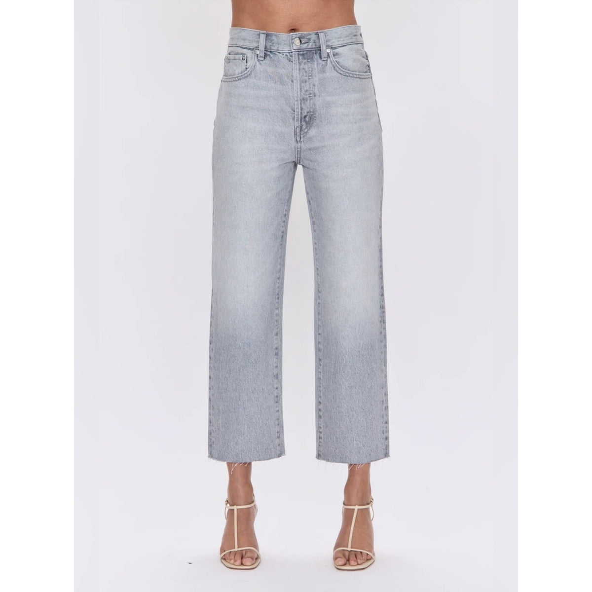 🆕 PISTOLA Cassie Crop Super High Rise Straight Jeans SZ 26