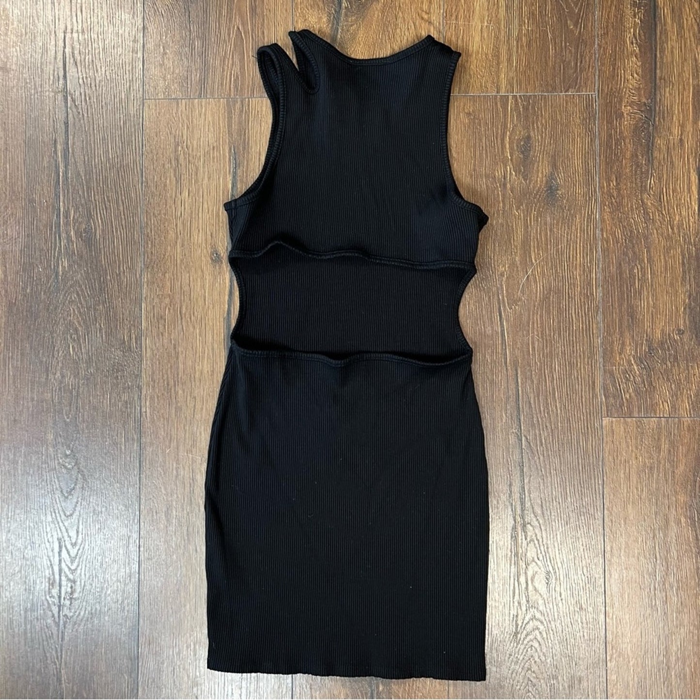 Lulu’s black ribbed cutout dress SZ LG