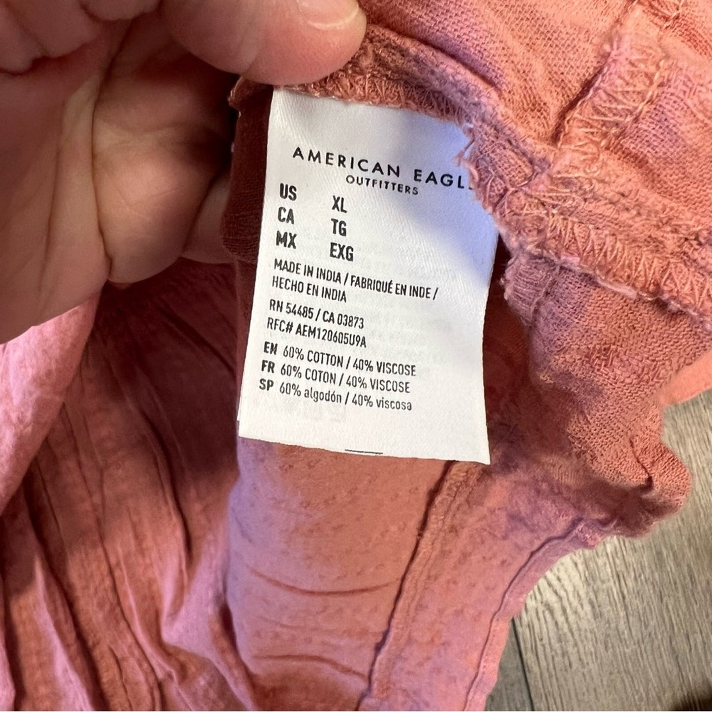 American Eagle long sleeved baby doll tiered top SZ XL