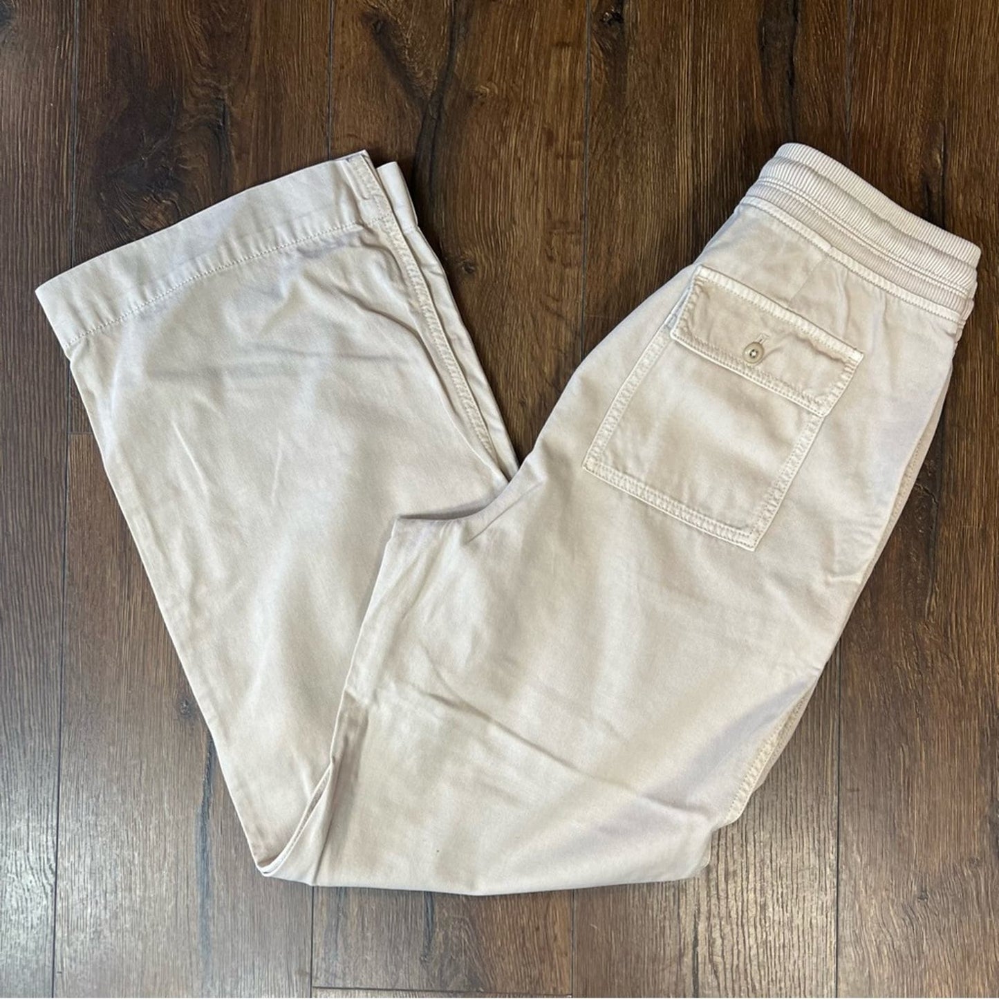 Gap khakis wide leg drawstring pant SZ MED