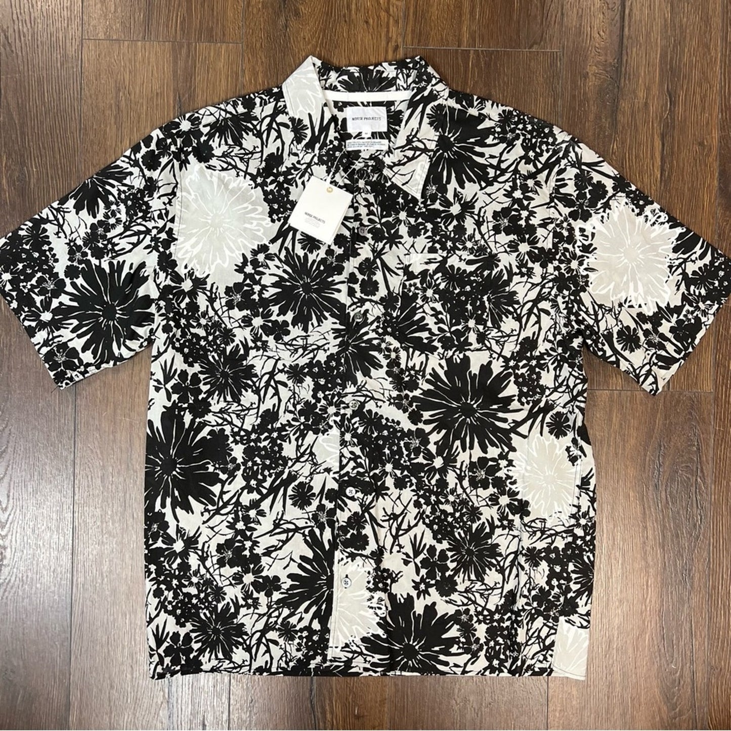 🆕 Norse Projects - Carsten Floral-Print Cotton Shirt SZ MED