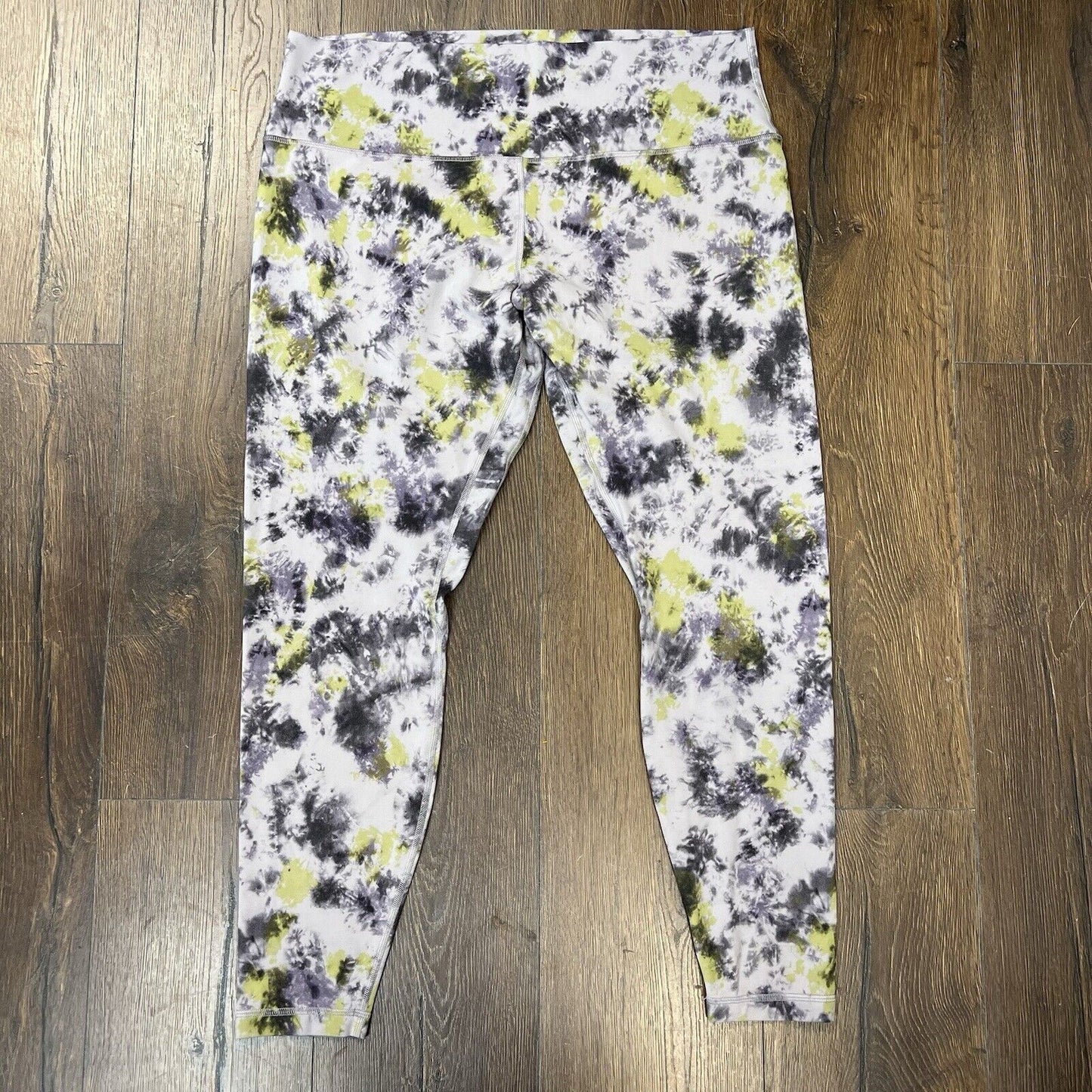 Lululemon Align High-Rise Pant 28" Radial Tie Dye Mauve Grey Multi SZ 18