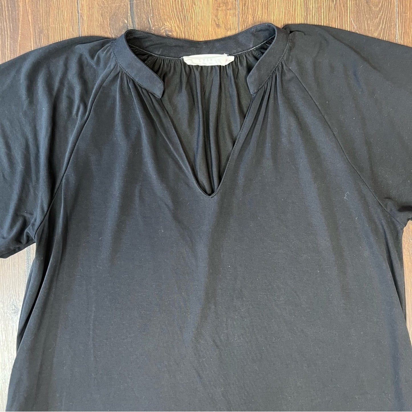 LUSH black casual shift dress with pockets SZ MED