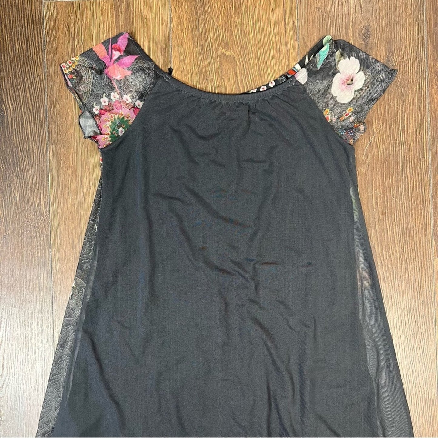 Desigual Women's Black & Multicolored Karen Tunic SZ SM