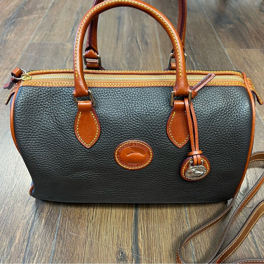 Dooney & Bourke all weather leather barrel satchel