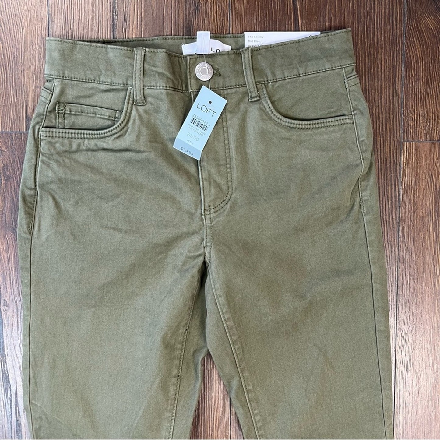 🆕 LOFT Olive midrise skinny pants SZ 24/00