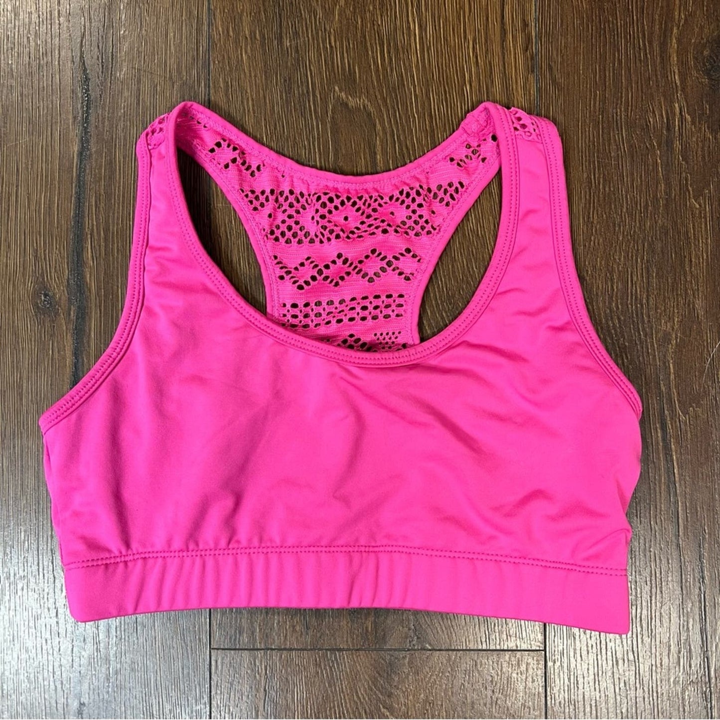 ZYIA hot pink bomber bra SZ MED