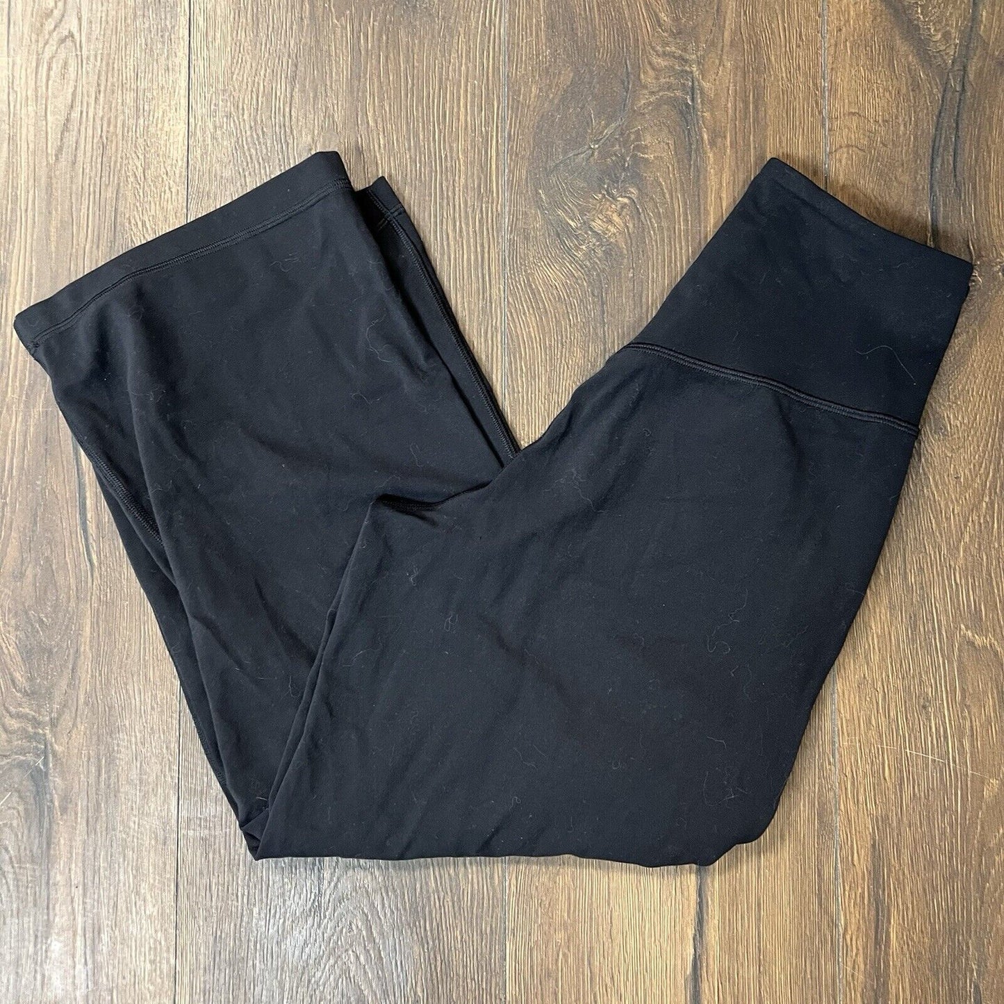 Lululemon Align High-Rise Wide Leg Crop 23" Black SZ 4