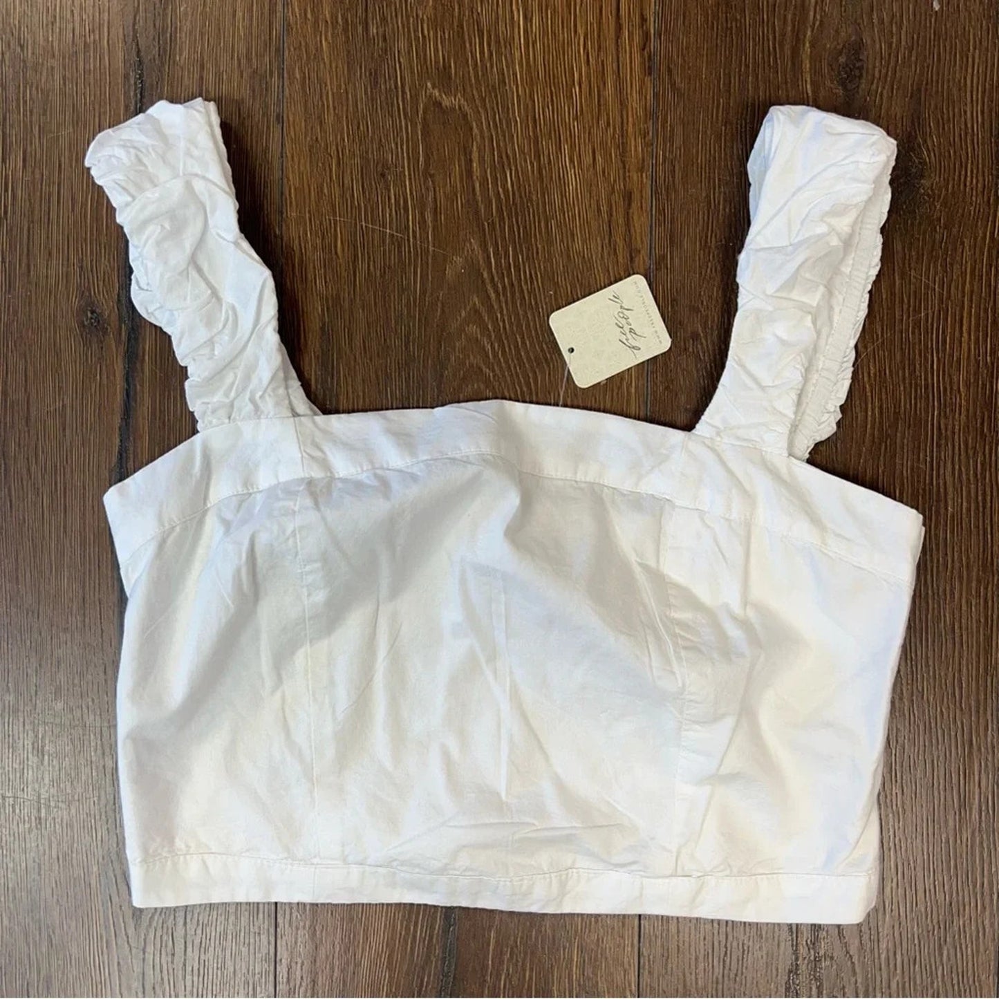 🆕 Free People Ashley Tank in Optic White SZ LG‎