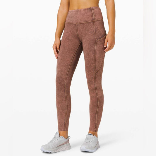 Lululemon fast and free tight II‎ 25” Ice Dye SZ 6