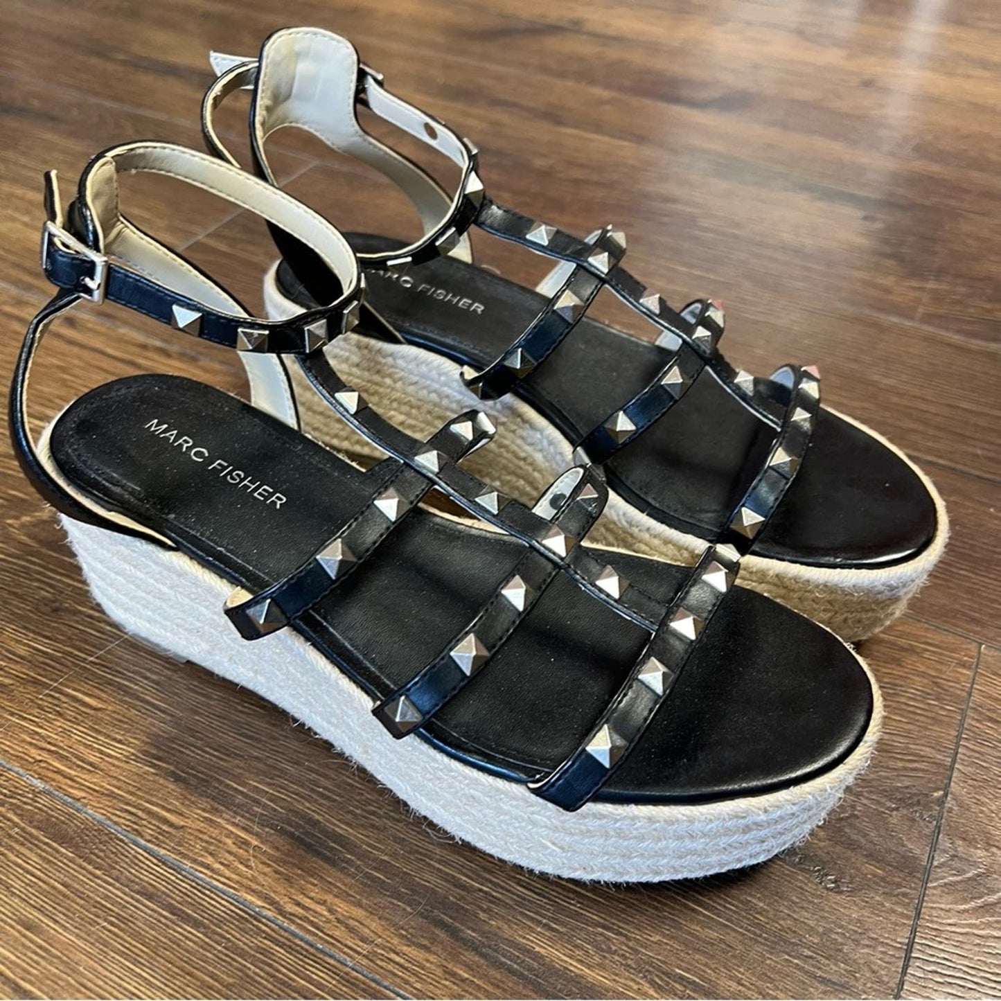 Marc Fisher Jansen Espadrille Wedge Sandal SZ 7.5